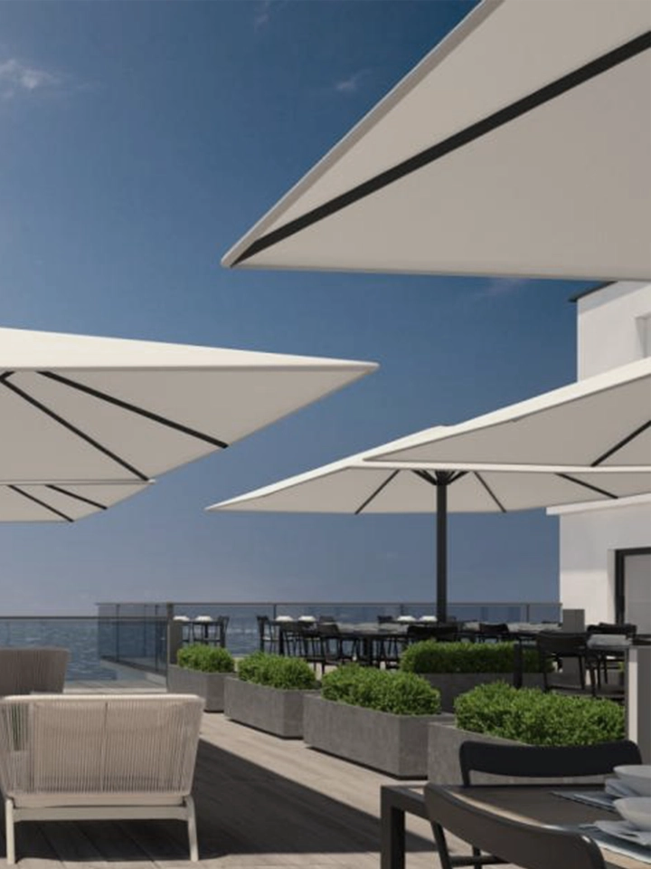 Sombrillas y parasoles para restaurantes